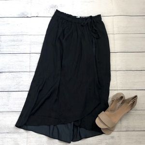 Loft Midi Wrap Skirt